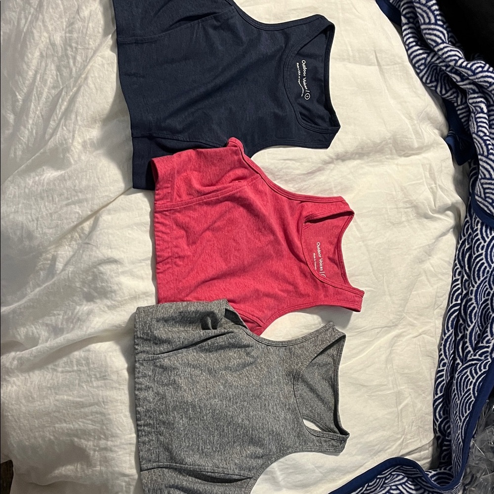 3-Pack Women's Crewneck Tank Tops - Navy, Pink, Gray